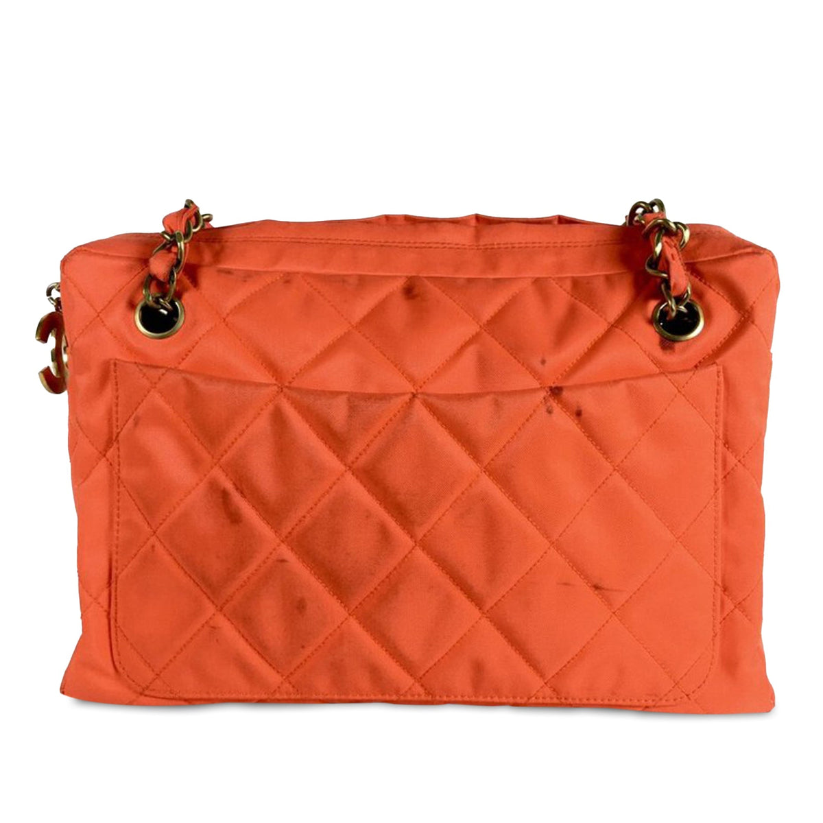 CHANEL Quilted Nylon Shoulder Bag