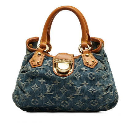 LOUIS VUITTON Monogram Denim Pleaty Handbag