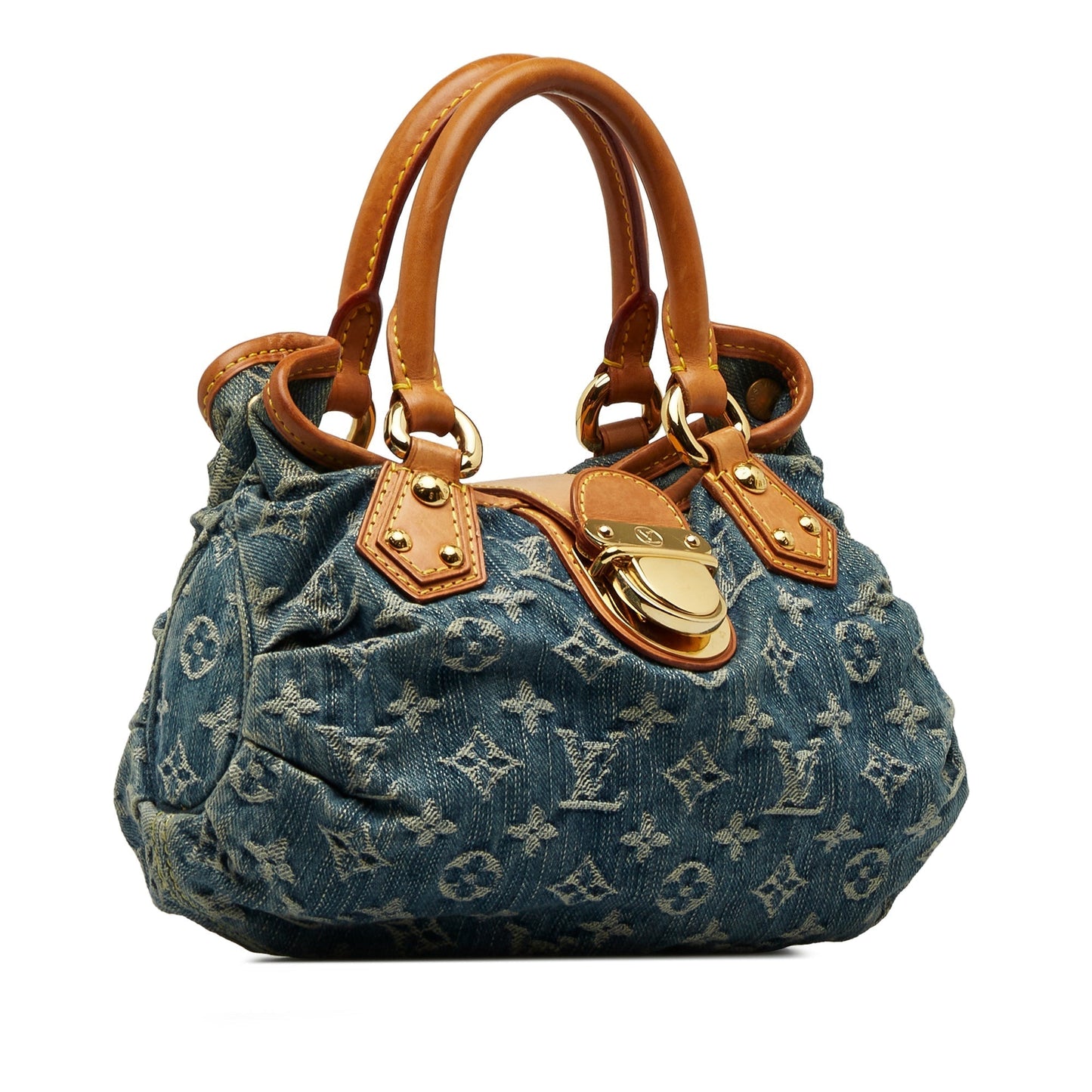 LOUIS VUITTON Monogram Denim Pleaty Handbag