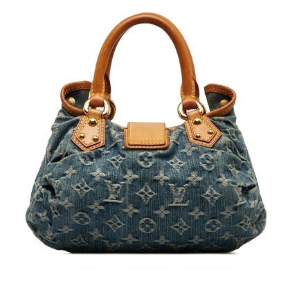 LOUIS VUITTON Monogram Denim Pleaty Handbag