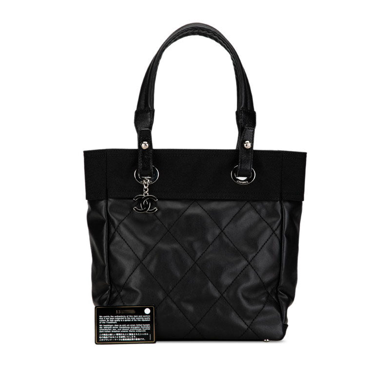 Chanel Paris Biarritz PM Tote Bag  Canvas Shoulder Bag A34208 in Excellent condition