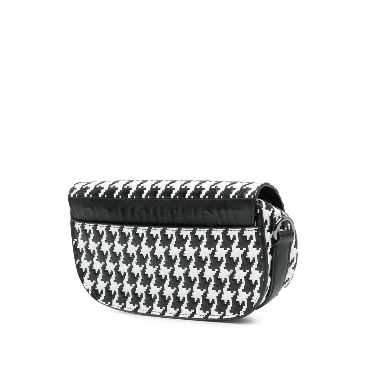 Embossed Calfskin Houndstooth Bobby East West Crossbody