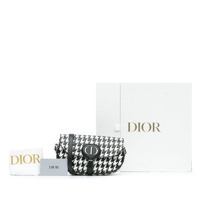 Embossed Calfskin Houndstooth Bobby East West Crossbody