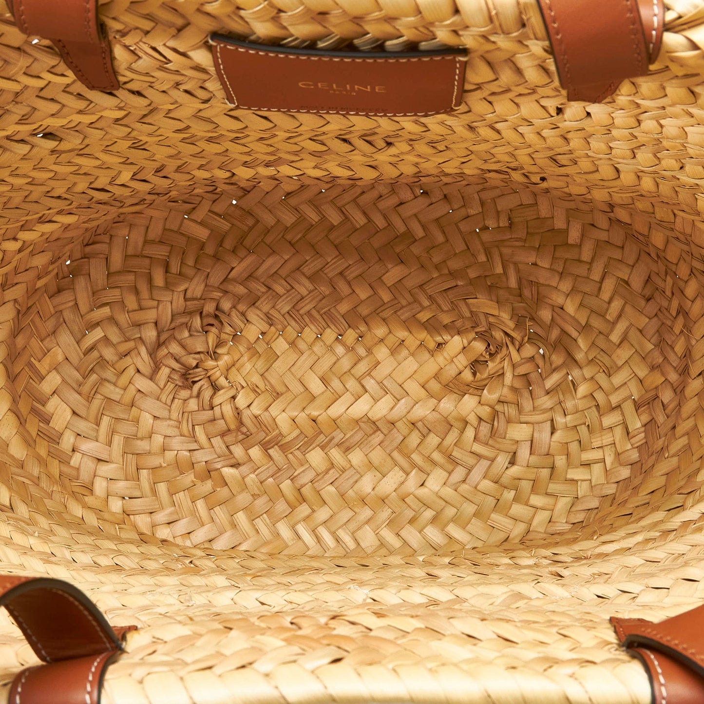 Celine Triomphe Raffia Panier Tote Tote Bag
