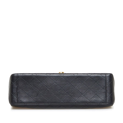 CHANEL Maxi Classic Lambskin Single Flap Shoulder Bag