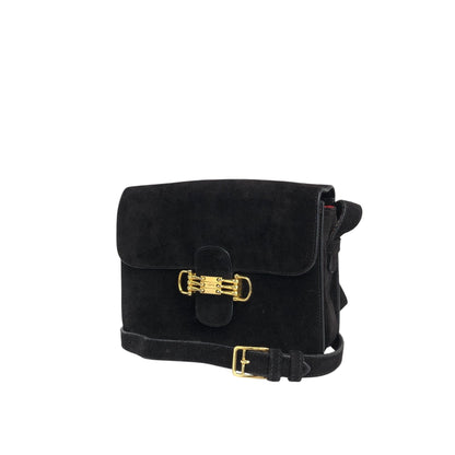 CELINE Horse Bit Shoulder bag Black Vintage yffeiu