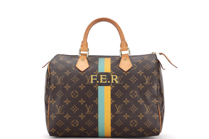 LOUIS VUITTON SPEEDY 30 (DU0143) MONOGRAM CANVAS GOLD HARDWARE, WITH KEYS & LOCK, NO DUST COVER