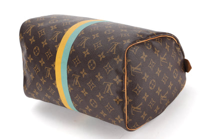 LOUIS VUITTON SPEEDY 30 (DU0143) MONOGRAM CANVAS GOLD HARDWARE, WITH KEYS & LOCK, NO DUST COVER