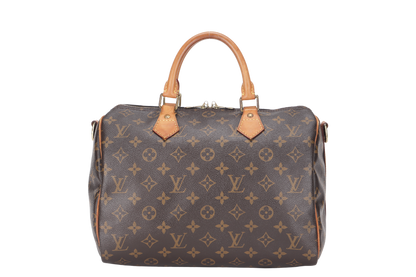 LOUIS VUITTON SPEEDY BANDOULIERE 30 (M41112) BROWN MONOGRAM CANVAS WITH STRAP, LOCK&KEYS AND DUST COVER