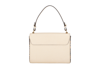 LOUIS VUITTON M53928 TWIST MM SIZE BEIGE JUNGLE PRINT EPI LEATHER GOLD HARDWARE WITH CHAIN