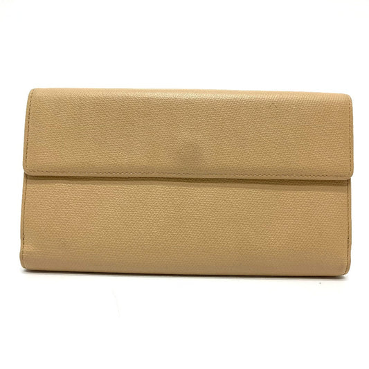 CHANEL Long Wallet Purse A20905 leather beige CC COCO Mark W Hook Wallet