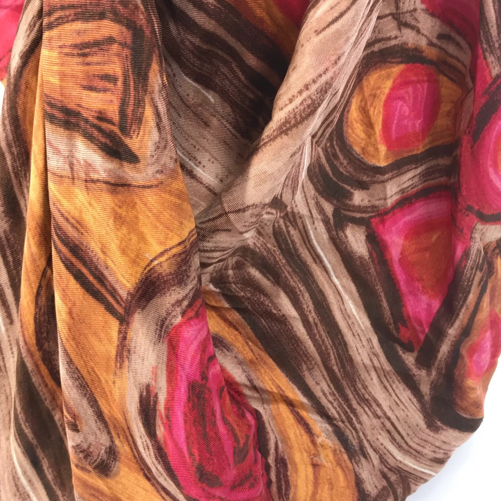 CELINE Shoulder Bag Silk / leather pink Scarf Bag Women Used