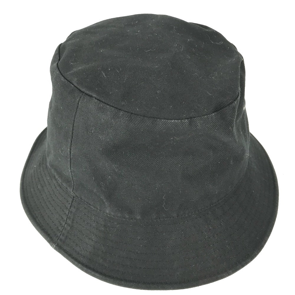 CELINE hat AU5B968P cotton black Hat Hat Bucket Hat Bob Hat logo mens L Secondhand
