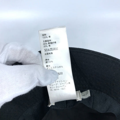 CELINE hat AU5B968P cotton black Hat Hat Bucket Hat Bob Hat logo mens L Secondhand