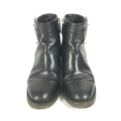 CHANEL boots G31204 leather black Turn lock Women 35 Used