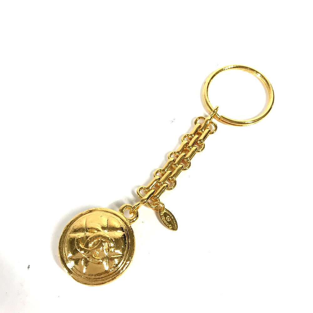 CHANEL key ring metal gold Vintage chain CC COCO Mark Women Used