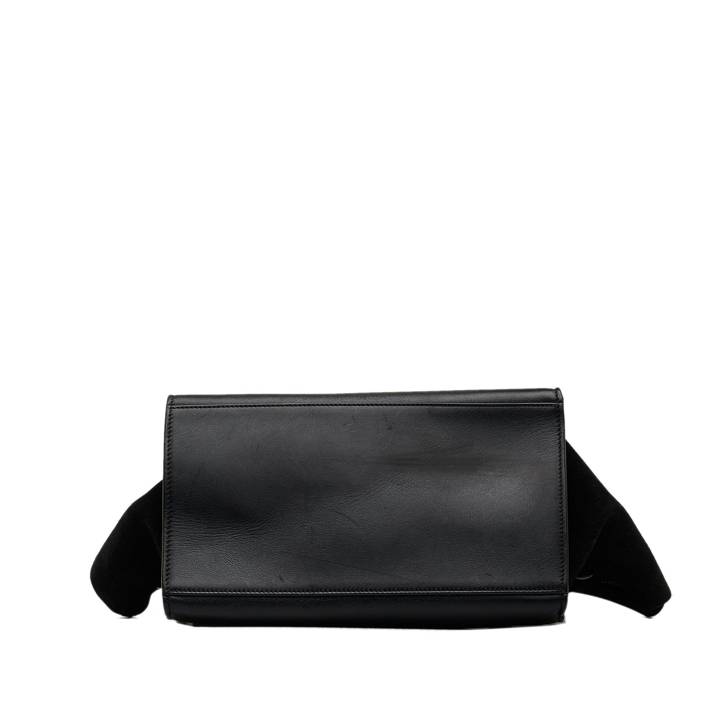 Celine Small Croc Embossed Trapeze Satchel