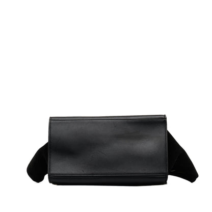 Celine Small Croc Embossed Trapeze Satchel