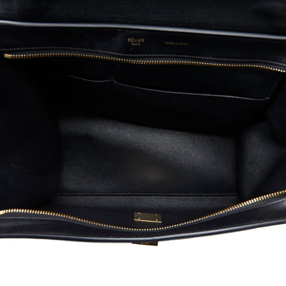 Celine Small Croc Embossed Trapeze Satchel