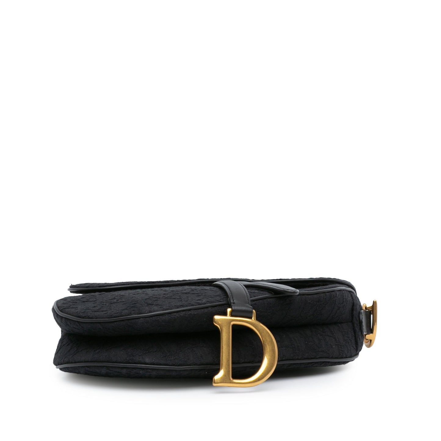 Oblique Canvas Saddle Bag