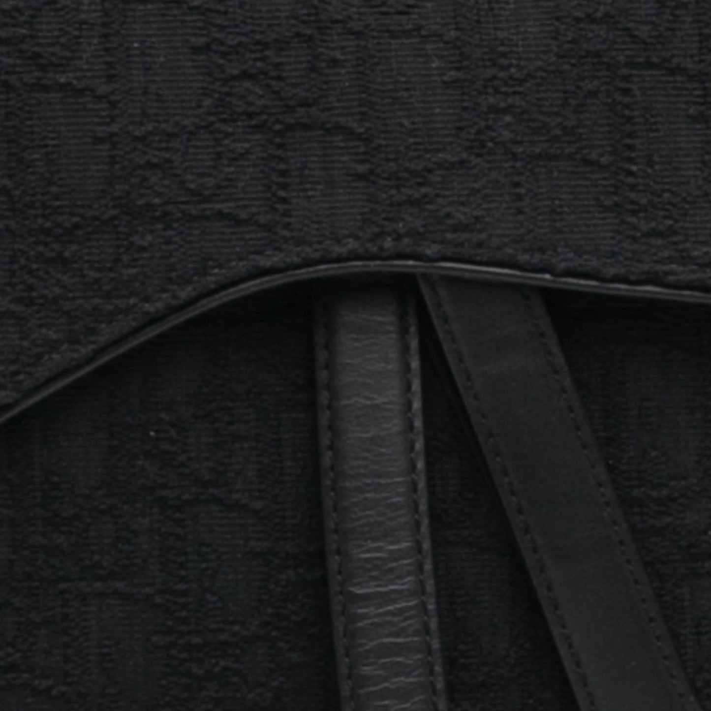 Oblique Canvas Saddle Bag