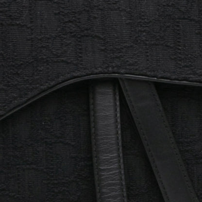 Oblique Canvas Saddle Bag