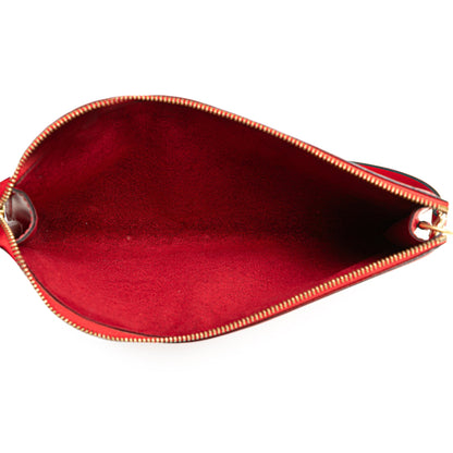 Red Louis Vuitton Epi Pochette Accessoires Shoulder Bag