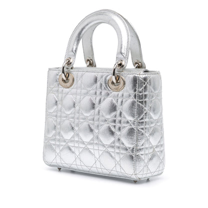 Small Metallic Grained Calfskin Cannage My ABCDior Lady Dior