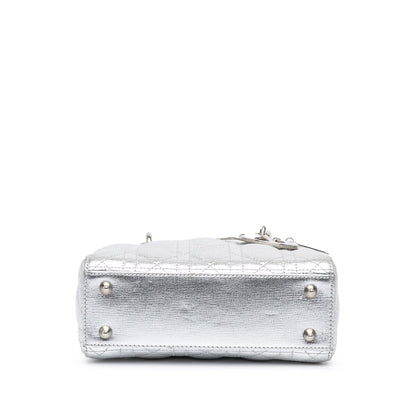 Small Metallic Grained Calfskin Cannage My ABCDior Lady Dior