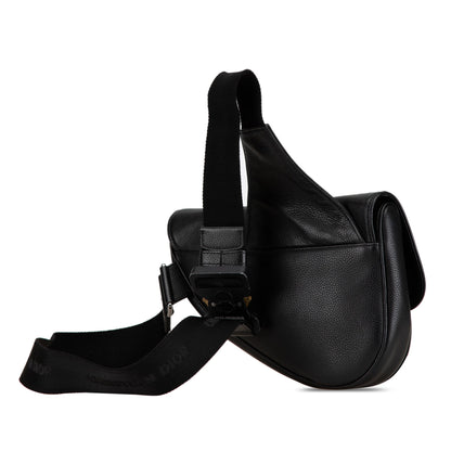 Shawn Stussy Grained Calfskin Saddle Bag