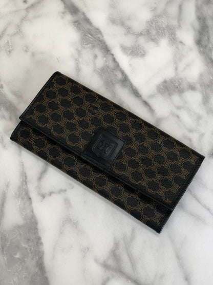CELINE  Long Wallet Black Vintage 66c45f