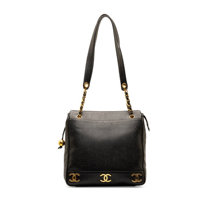 CHANEL Triple CC Caviar Tote Tote Bag