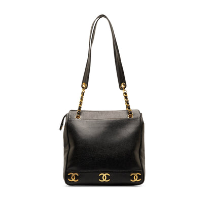 CHANEL Triple CC Caviar Tote Tote Bag