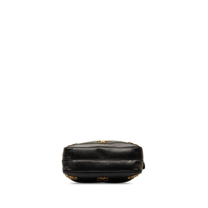 Chanel Triple CC Caviar Tote Bag Leather Tote Bag in Good condition