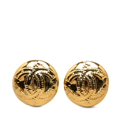 CHANEL CC Clip On Earrings Costume Earrings