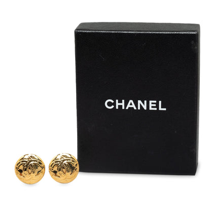CHANEL CC Clip On Earrings Costume Earrings