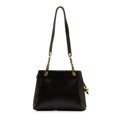 CHANEL CC Lambskin Front Pocket Tote Bag