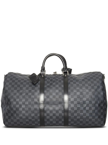 LOUIS VUITTON DAMIER GRAPHITE KEEPALL BANDOULIÈRE 55