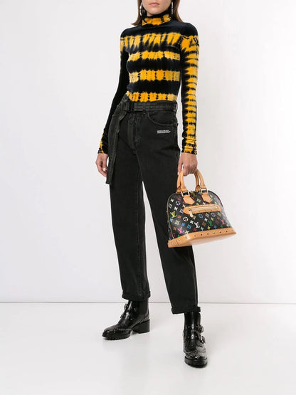 LOUIS VUITTON MULTICOLOR MONOGRAM ALMA BAG NOIR