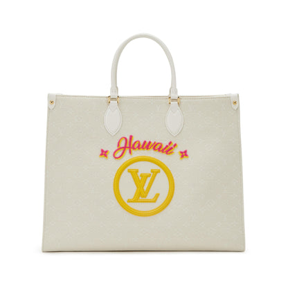 LOUIS VUITTON MONOGRAM JACQUARD HAWAII ON THE GO GM