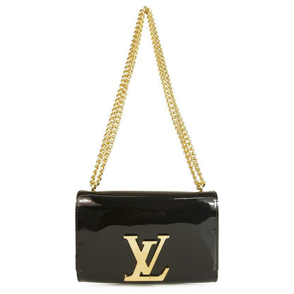 LOUIS VUITTON PATENT LOUISE CHAIN BAG MM