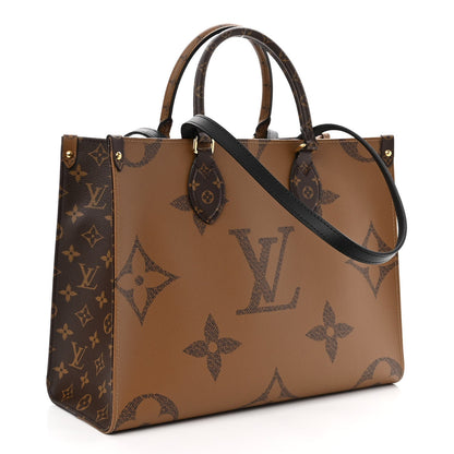 LOUIS VUITTON REVERSE MONOGRAM GIANT ON THE GO TOTE