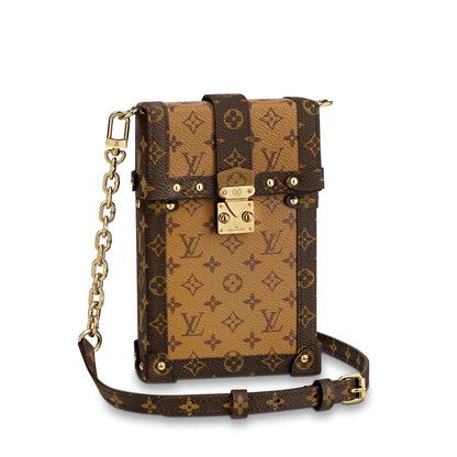 LOUIS VUITTON REVERSE MONOGRAM VERTICAL TRUNK POCHETTE