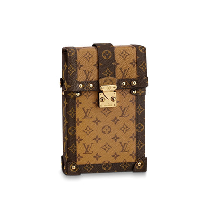 LOUIS VUITTON REVERSE MONOGRAM VERTICAL TRUNK POCHETTE