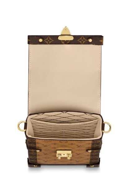 LOUIS VUITTON REVERSE MONOGRAM VERTICAL TRUNK POCHETTE