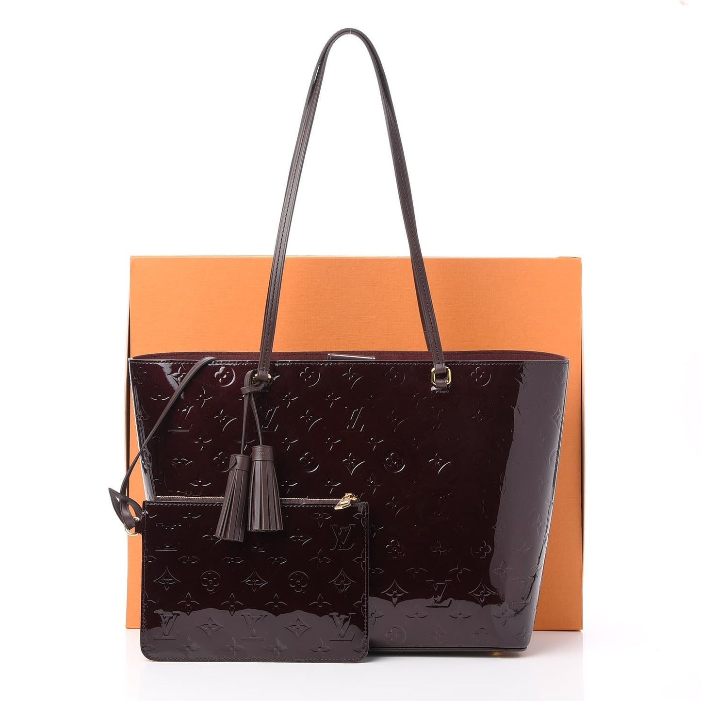 LOUIS VUITTON VERNIS LONG BEACH TOTE MM AMARANTE