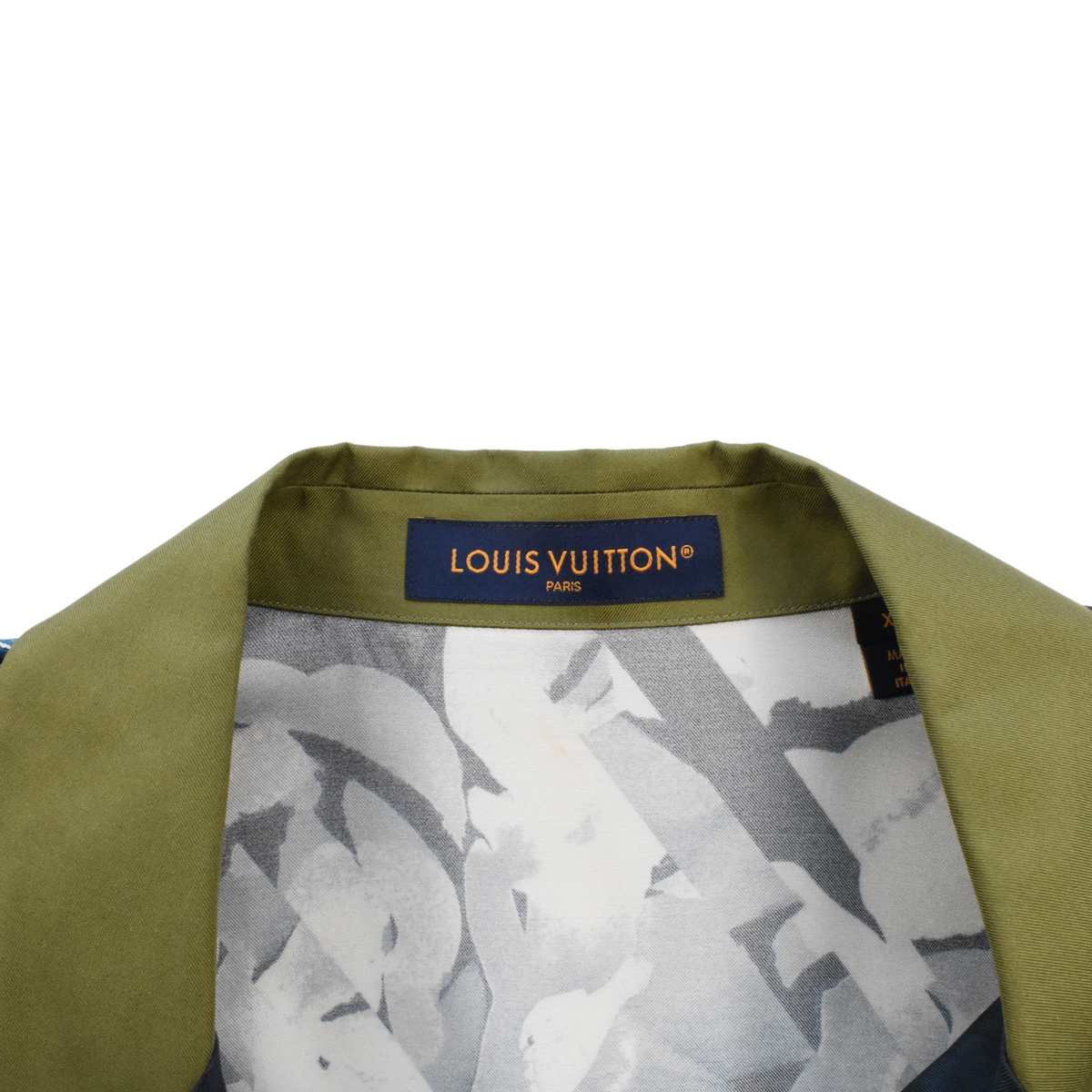 Louis Vuitton 'Monogram Printed Short-Sleeved Silk' Shirt - Men's XL