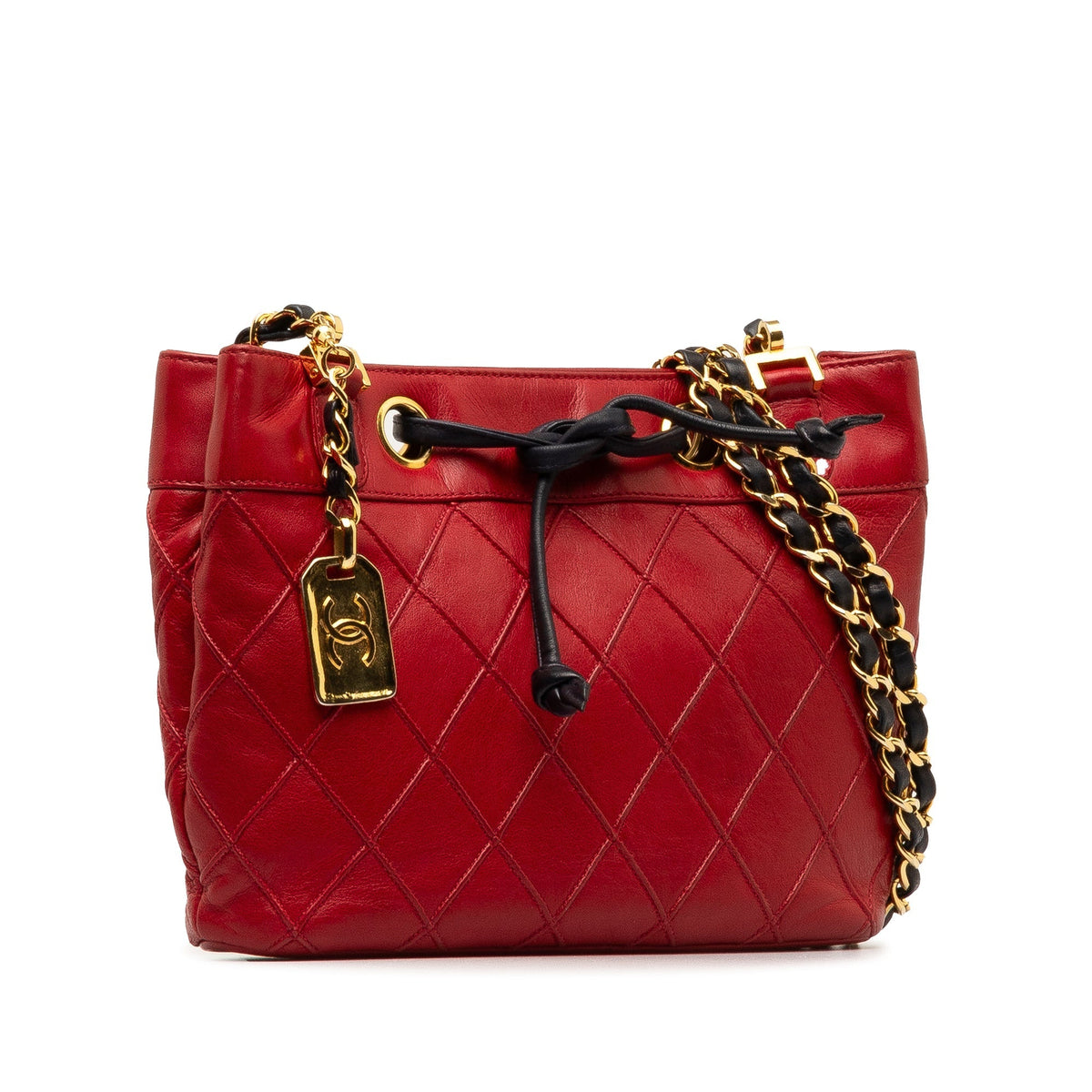 CHANEL CC Bicolor Lambskin Shoulder Bag
