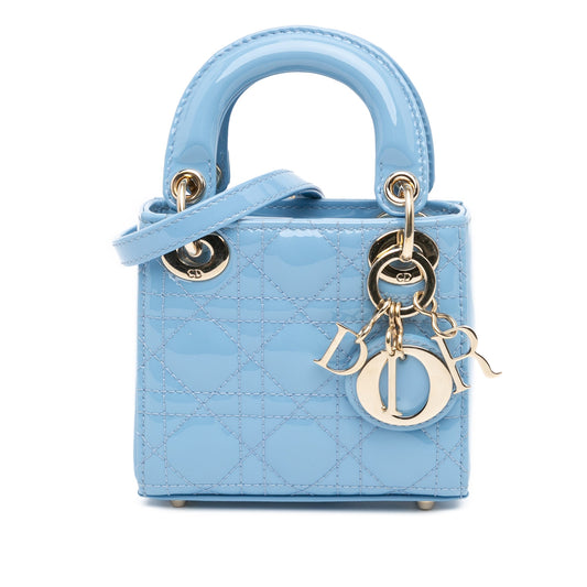 Micro Patent Cannage Lady Dior