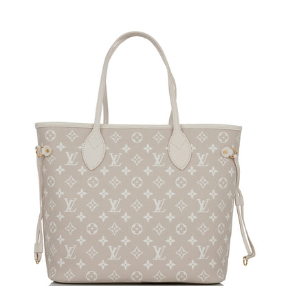 Louis Vuitton Spring in the City Khaki and Beige Monogram Empreinte Neverfull MM